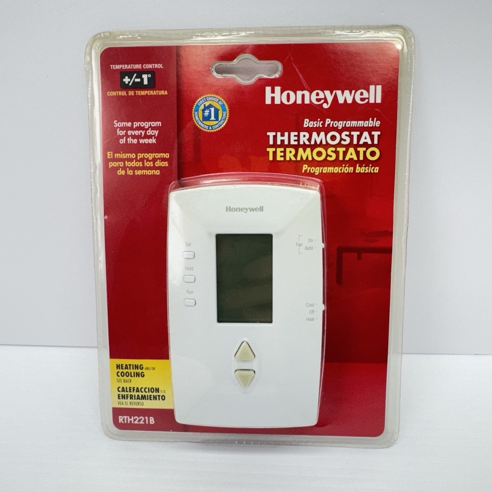 HONEYWELL RTH221B Vertical One Week Programmable Digital Thermostat Heat Cool